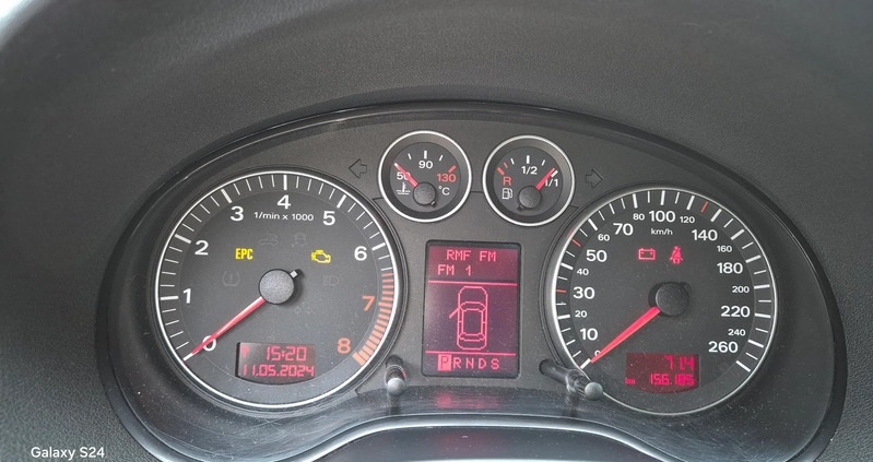 Audi A3 cena 17500 przebieg: 156180, rok produkcji 2007 z Kamień Krajeński małe 56